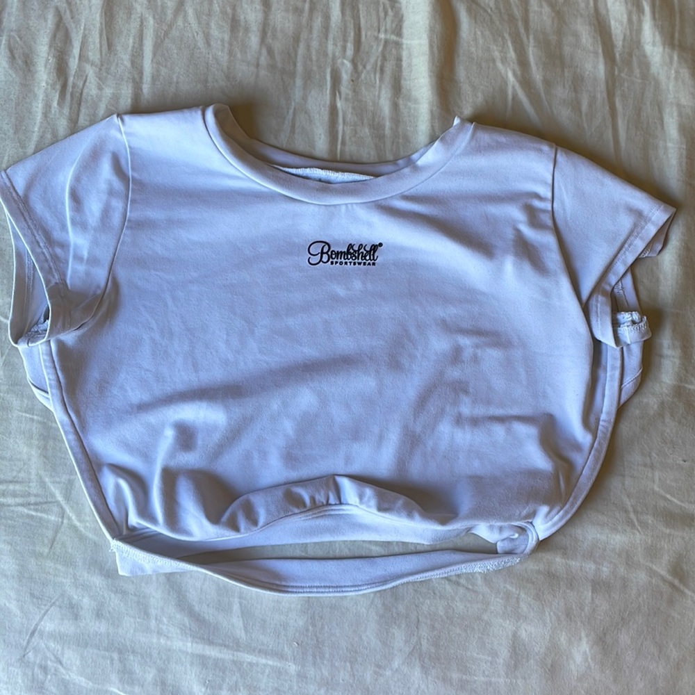 Bombshell open back tee